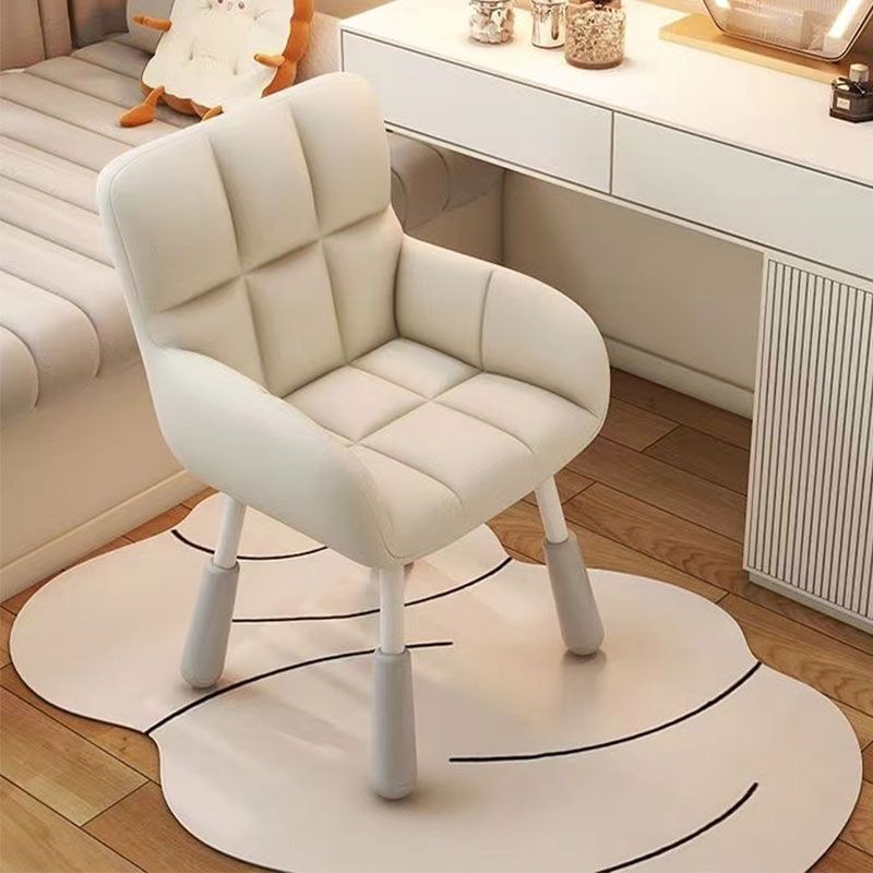 Modern Minimalist Rectangular Velvet Nylon Adjustable Desk Chair Backrest Armrest For Home Office
