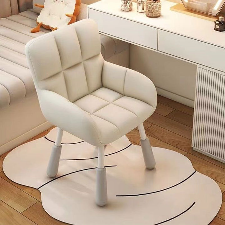 Modern Minimalist Rectangular Velvet Nylon Adjustable Desk Chair Backrest Armrest For Home Office