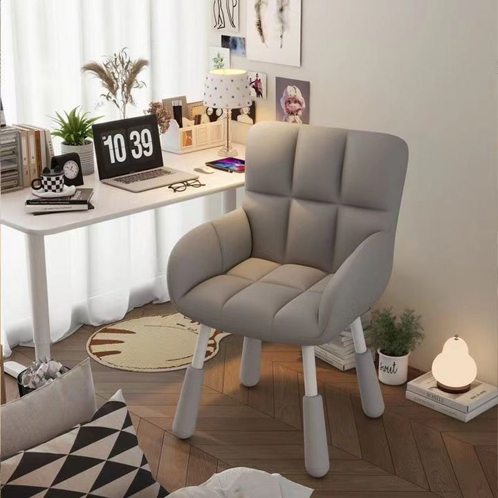 Modern Minimalist Rectangular Velvet Nylon Adjustable Desk Chair Backrest Armrest For Home Office