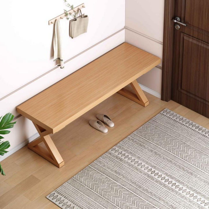 Modern Minimalist Eco Board Rectangular Bench Backless Design For Entryway