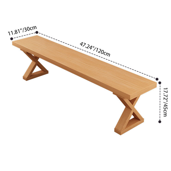 Modern Minimalist Eco Board Rectangular Bench Backless Design For Entryway