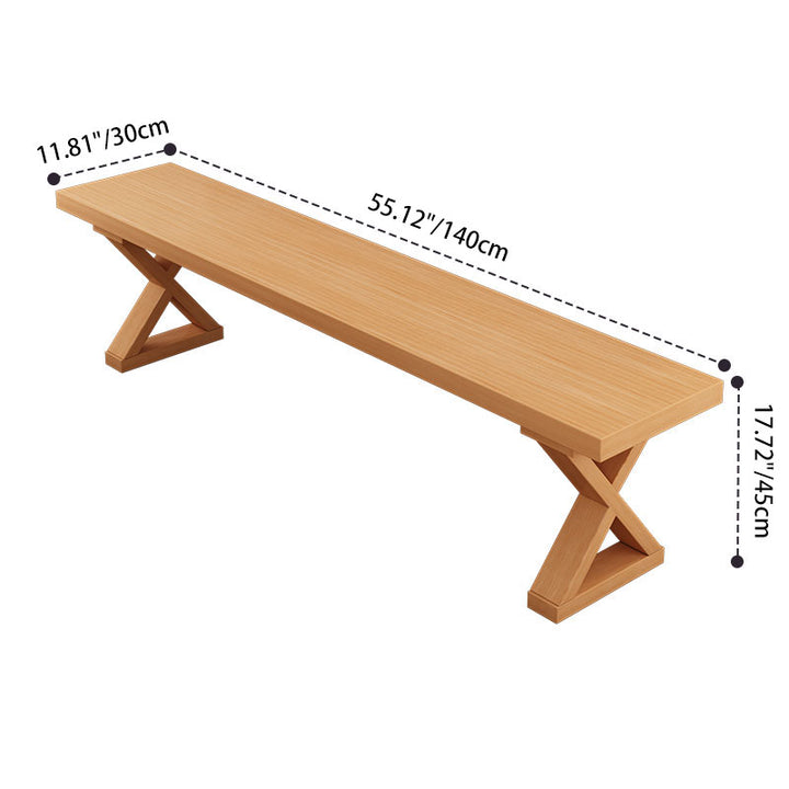 Modern Minimalist Eco Board Rectangular Bench Backless Design For Entryway