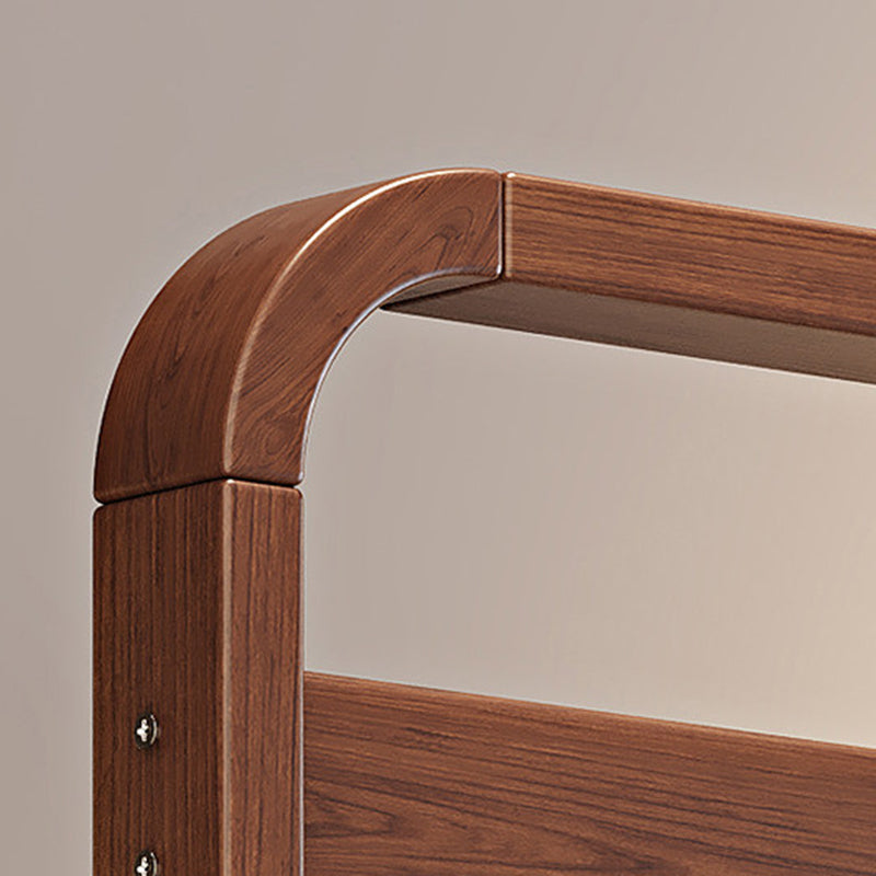 Modern Minimalist Ash Wood &amp; Plywood Glass Rounded Edge Coat Rack Hall Tree With Swivel Full Length Mirror And Storage Drawer For Bedroom