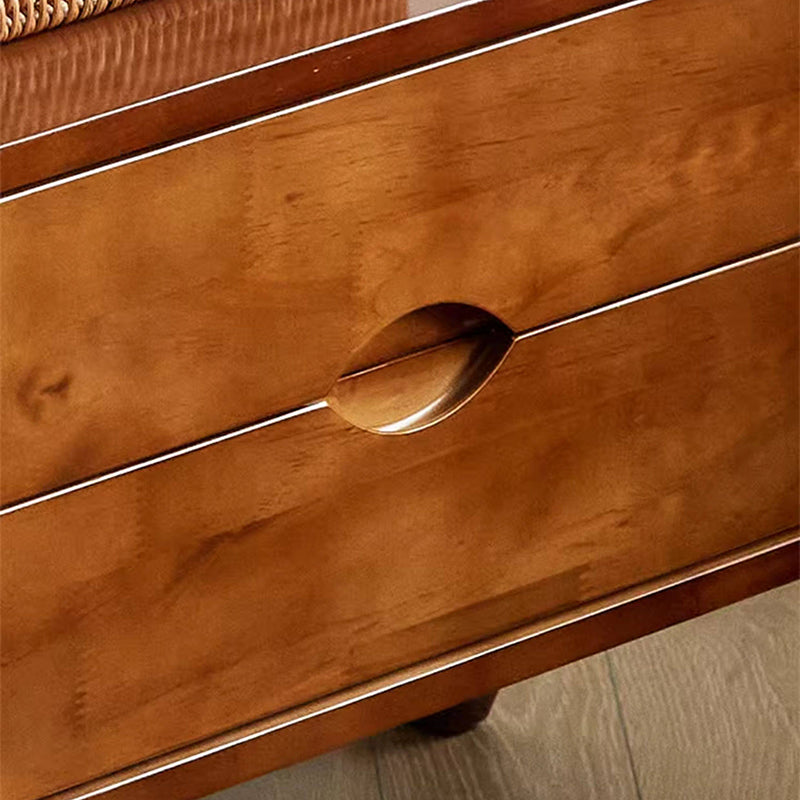 Perchero rectangular contemporáneo nórdico de madera maciza y contrachapado con 2 cajones, perchero independiente que ahorra espacio para dormitorio 