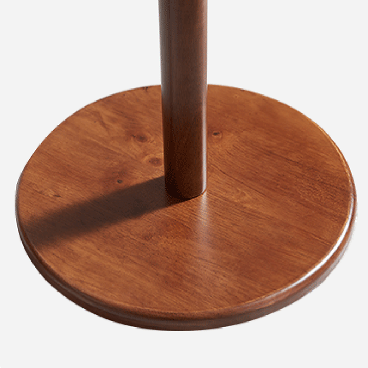 Minimalist Solid Wood Coat Rack - Rubberwood &amp; Eucalyptus Wood Freestanding Clothes Stand With Multi Hooks
