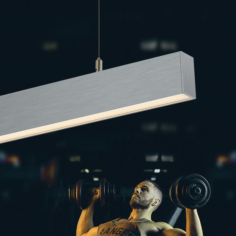 Augenpflege LED Linear Pendelleuchte für Home Office - Blendfreies, langlebiges professionelles Licht, hochwertige Aluminiumverarbeitung 