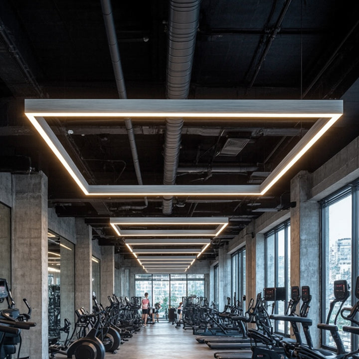 Augenpflege LED Linear Pendelleuchte für Home Office - Blendfreies, langlebiges professionelles Licht, hochwertige Aluminiumverarbeitung 