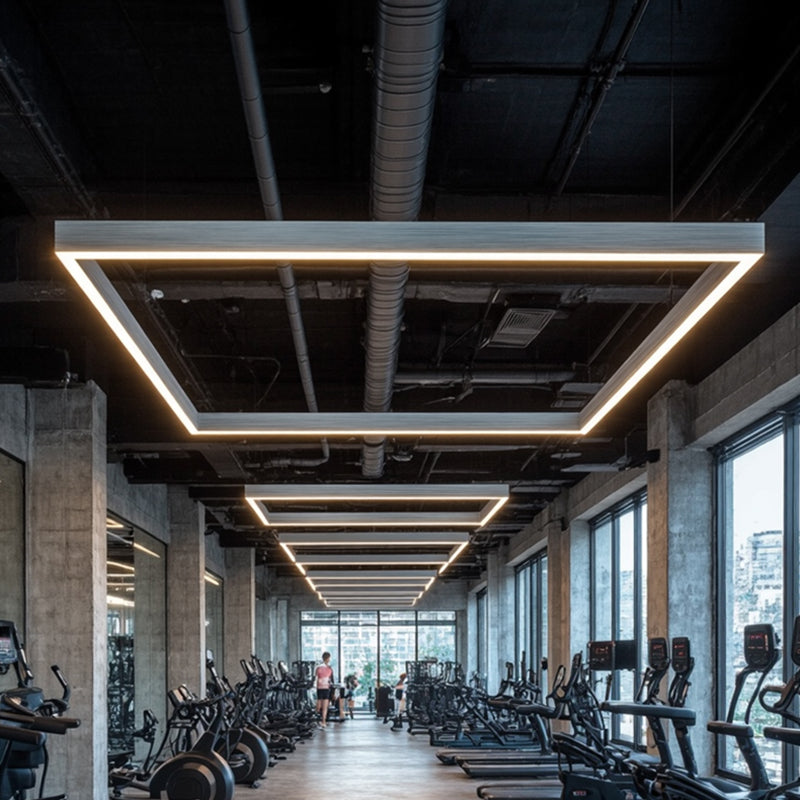 Eye-Care LED Linear Pendant Light For Home Office - Anti-Glare Long Lifespan Professional Illumination High Quality Aluminum