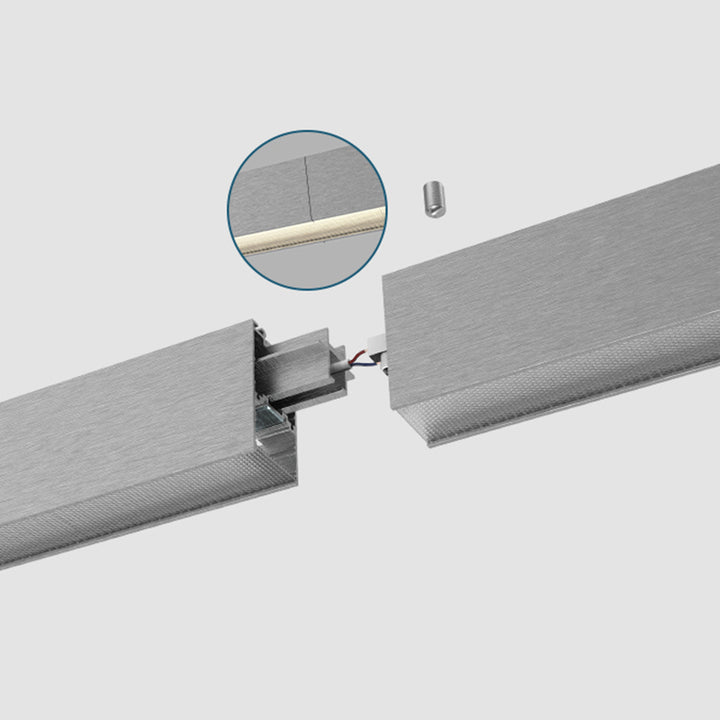 Augenpflege LED Linear Pendelleuchte für Home Office - Blendfreies, langlebiges professionelles Licht, hochwertige Aluminiumverarbeitung 
