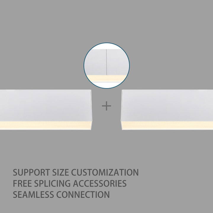 LED Linear Pendelleuchte - Retina-sichere blendfreie professionelle Beleuchtung für das Home Office 