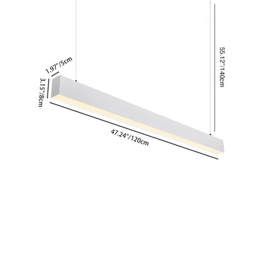 LED Linear Pendant Light - Retina-Safe Anti-Glare Professional Illumination For Home Office