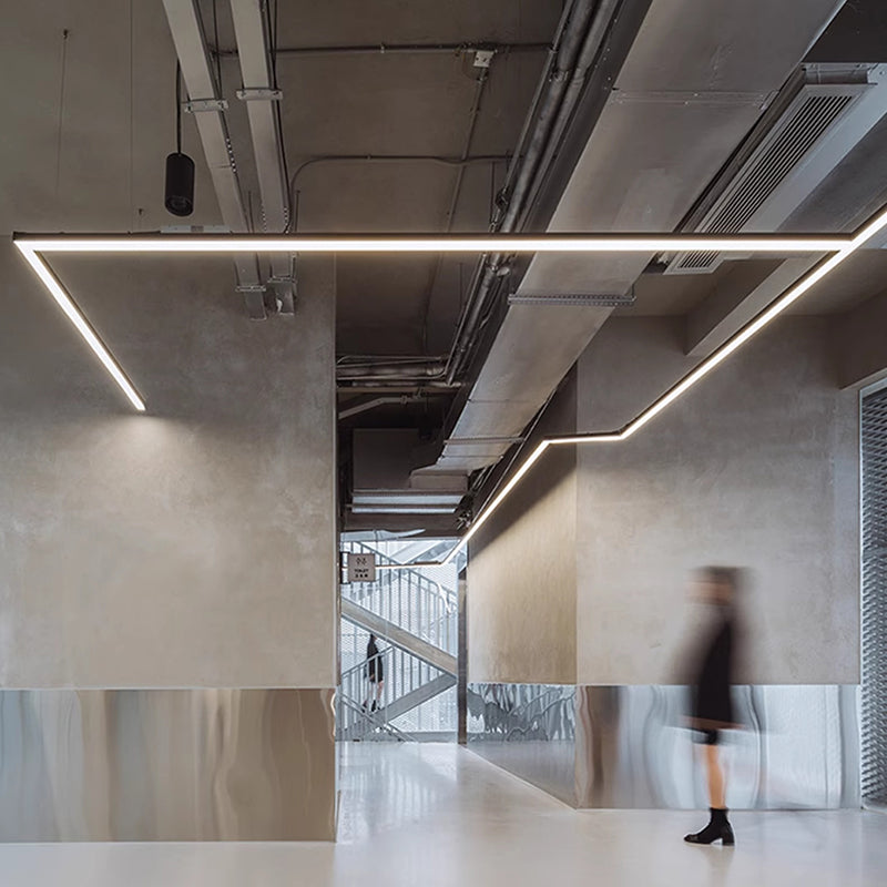 LED Linear Pendelleuchte - Retina-sichere blendfreie professionelle Beleuchtung für das Home Office 