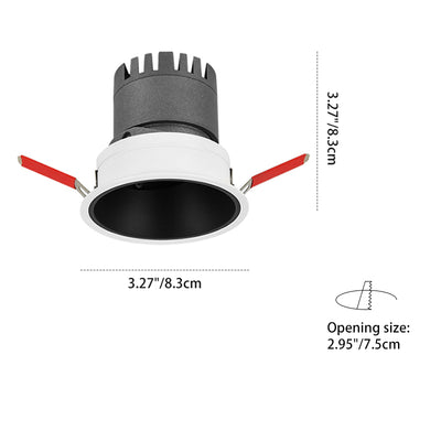 Ultra-Thin Frame LED Spotlight For Living Room - High Ra>93 Aluminum Eye-Care Flush Mount Ceiling Light