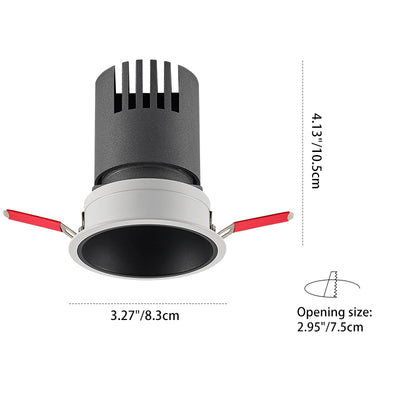 Ultra-Thin Frame LED Spotlight For Living Room - High Ra>93 Aluminum Eye-Care Flush Mount Ceiling Light