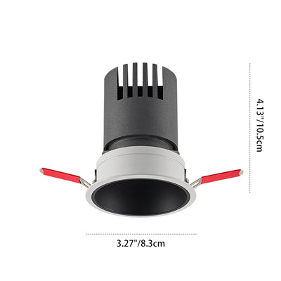 Ultra-Thin Frame LED Spotlight For Living Room - High Ra>93 Aluminum Eye-Care Flush Mount Ceiling Light