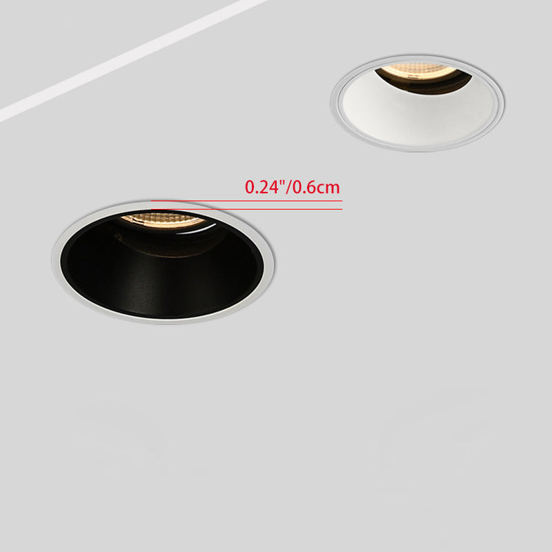 Ultra-Thin Frame LED Spotlight For Living Room - High Ra>93 Aluminum Eye-Care Flush Mount Ceiling Light