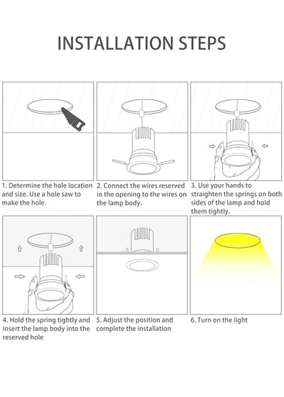Ultra-Thin Frame LED Spotlight For Living Room - High Ra>93 Aluminum Eye-Care Flush Mount Ceiling Light