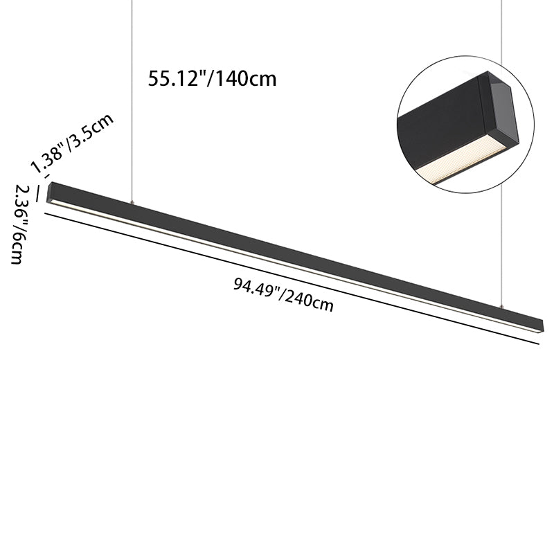 Anti-Glare LED Pendant Light For Home Office - Deep UGR<=13 Eye-Care Pendant For Office & Commercial Use
