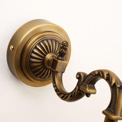 Traditional Vintage Long Copper PC LED Wall Sconce Lamp Vanity Light For Bathroom