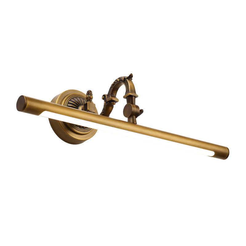 Traditional Vintage Long Copper PC LED Wall Sconce Lamp Vanity Light For Bathroom