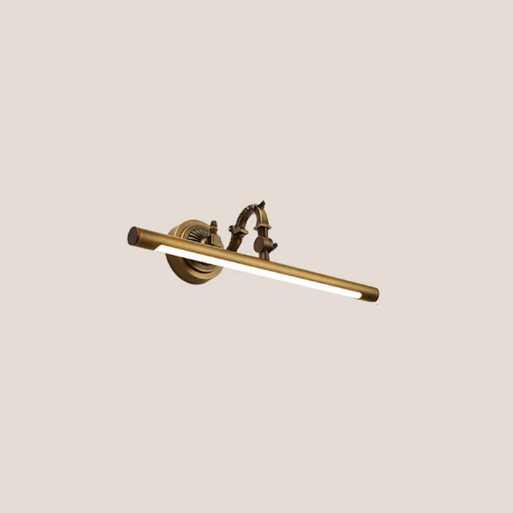 Traditionelle Vintage Lange Kupfer-PC-LED-Wandleuchte Waschtischlampe für Badezimmer 