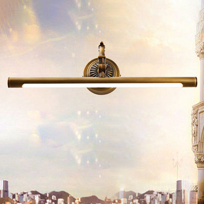 Traditional Vintage Long Copper PC LED Wall Sconce Lamp Vanity Light For Bathroom