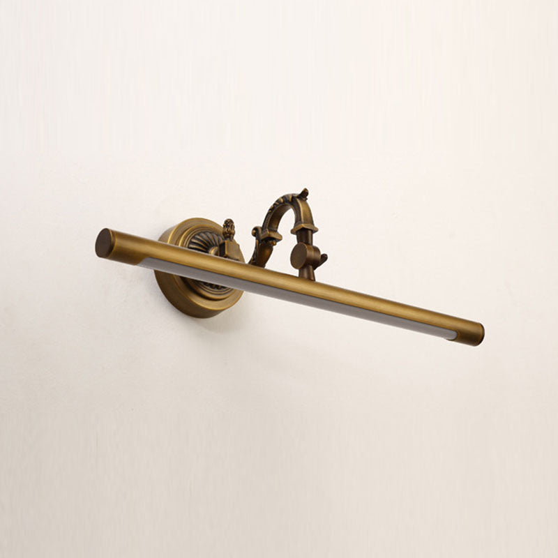 Traditional Vintage Long Copper PC LED Wall Sconce Lamp Vanity Light For Bathroom