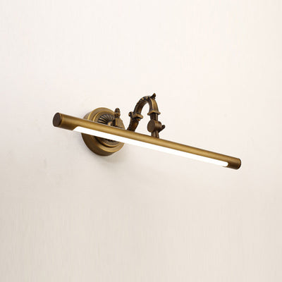 Traditional Vintage Long Copper PC LED Wall Sconce Lamp Vanity Light For Bathroom