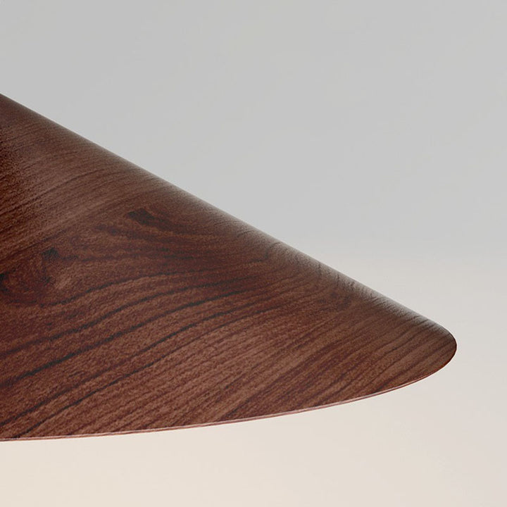 Zeitgenössische skandinavische Trichterform Aluminium Eisen Acryl LED Semi-Flush Mount Deckenleuchte für Schlafzimmer 