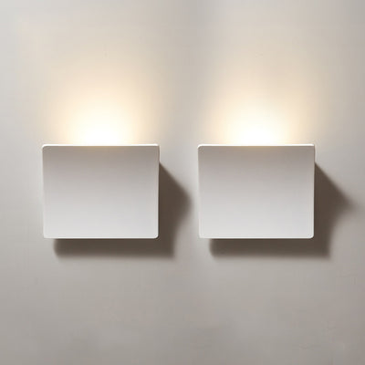 Moderne minimalistische Aluminium-Acryl-Quadrat-LED-Wandleuchte für das Schlafzimmer 