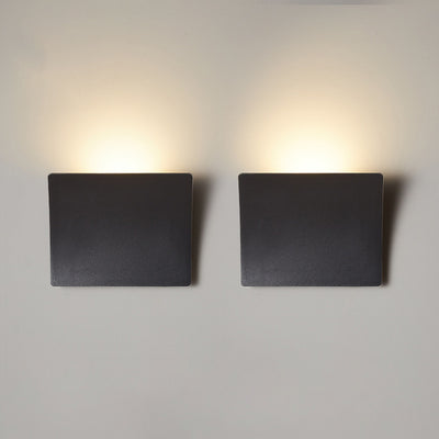 Moderne minimalistische Aluminium-Acryl-Quadrat-LED-Wandleuchte für das Schlafzimmer 