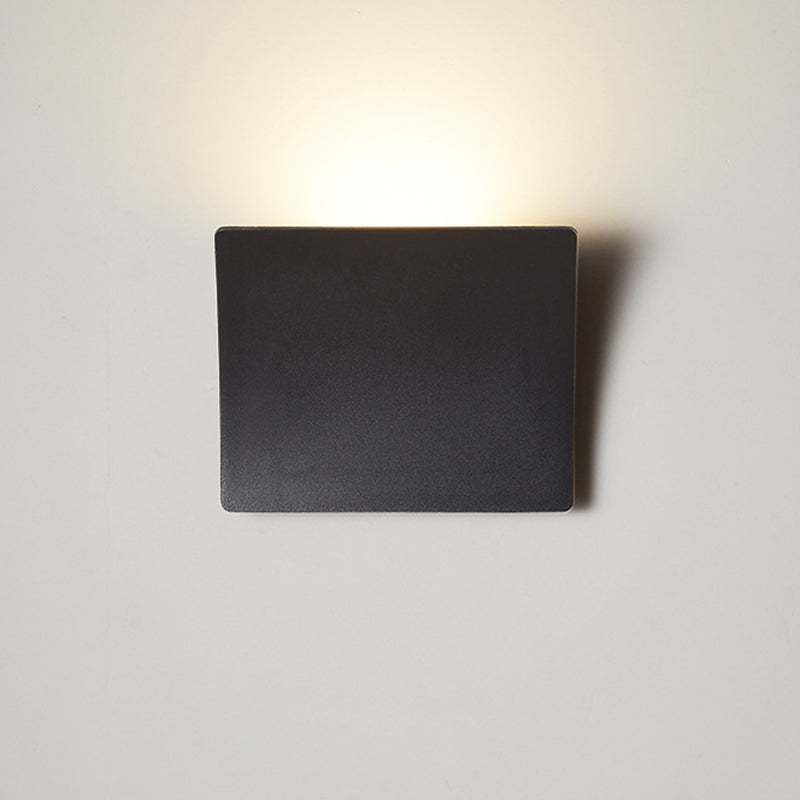 Moderne minimalistische Aluminium-Acryl-Quadrat-LED-Wandleuchte für das Schlafzimmer 
