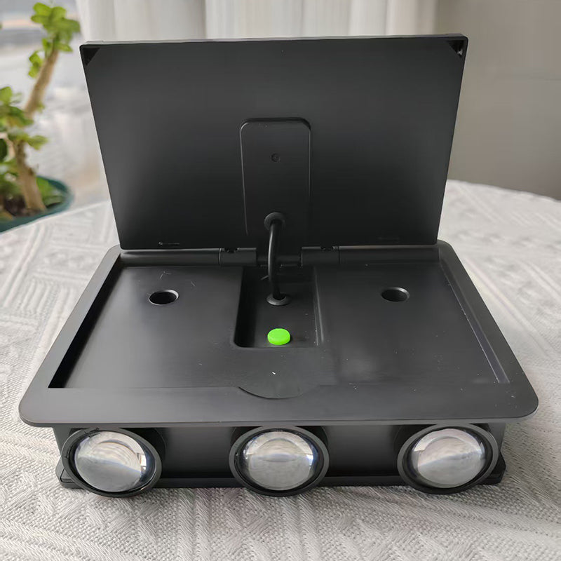 Lámpara de Aplique de Pared LED Solar Cuadrada Impermeable de Simplicidad Moderna de ABS para Jardín 