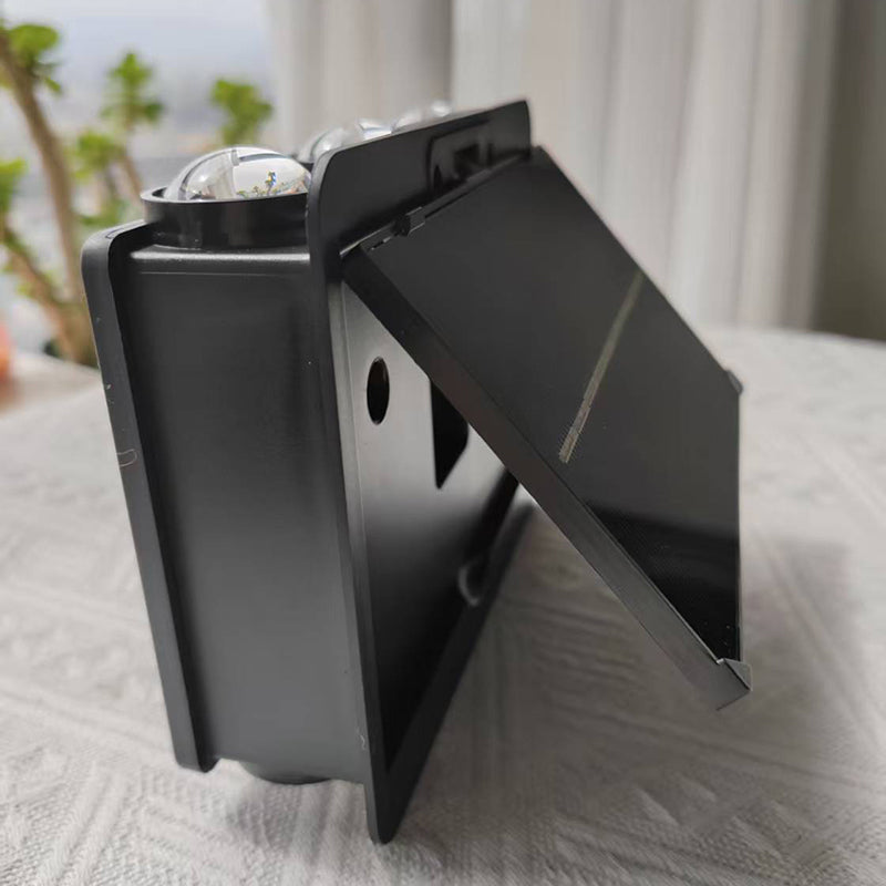 Modern Simplicity Waterproof Square Solar ABS LED Wall Sconce Lamp For Garden