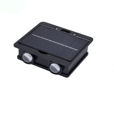 Modern Simplicity Waterproof Square Solar ABS LED Wall Sconce Lamp For Garden