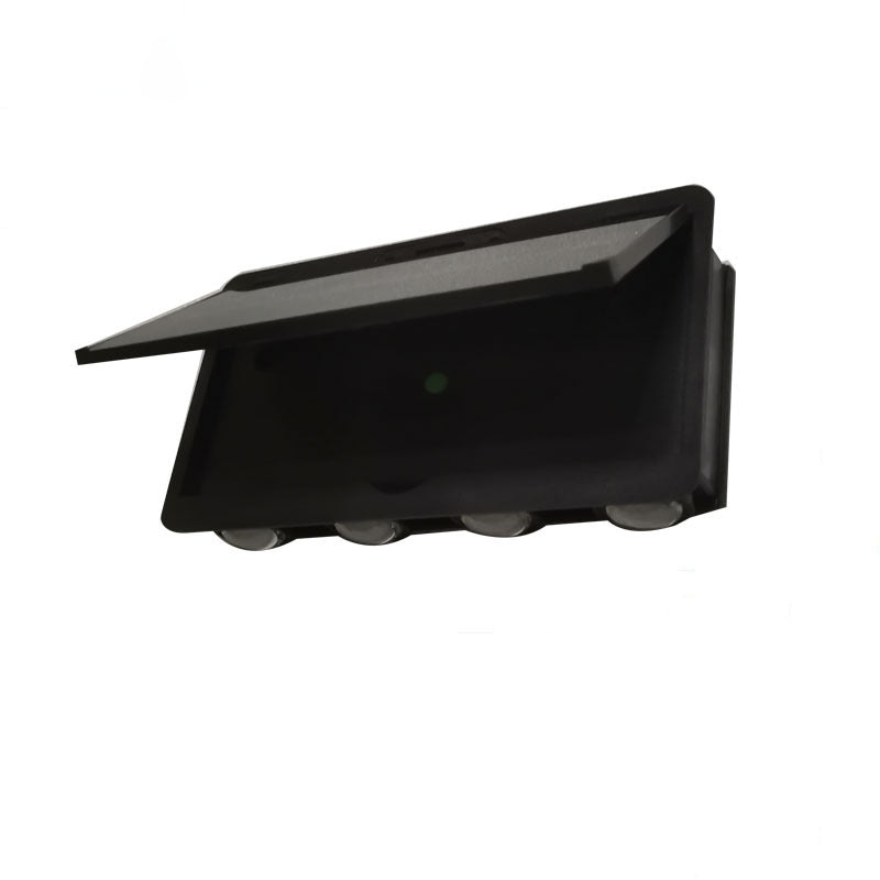 Lámpara de Aplique de Pared LED Solar Cuadrada Impermeable de Simplicidad Moderna de ABS para Jardín 
