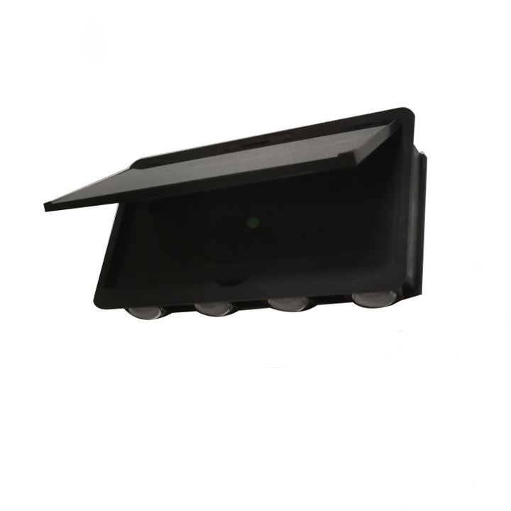 Lámpara de Aplique de Pared LED Solar Cuadrada Impermeable de Simplicidad Moderna de ABS para Jardín 