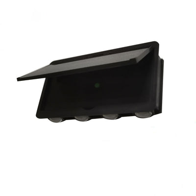 Modern Simplicity Waterproof Square Solar ABS LED Wall Sconce Lamp For Garden