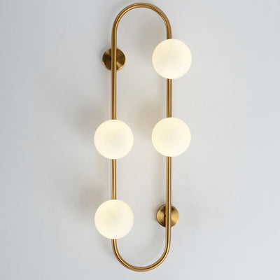 Modern Minimalist Geometric Lines Iron Glass 2/4-Light Wall Sconce Lamp For Bedroom