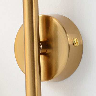 Modern Minimalist Geometric Lines Iron Glass 2/4-Light Wall Sconce Lamp For Bedroom