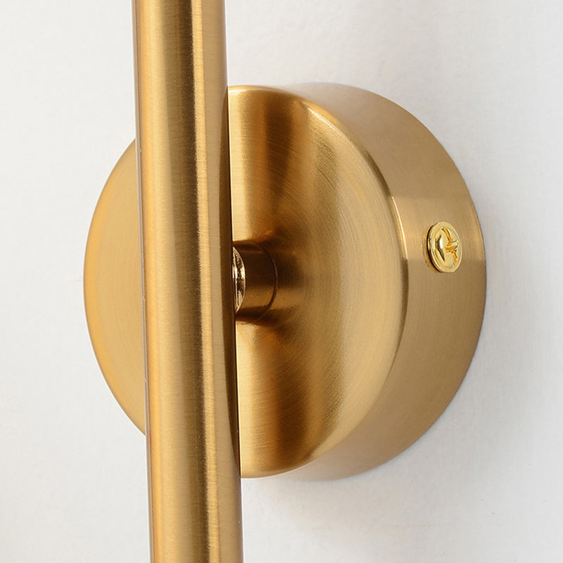 Modern Minimalist Geometric Lines Iron Glass 2/4-Light Wall Sconce Lamp For Bedroom