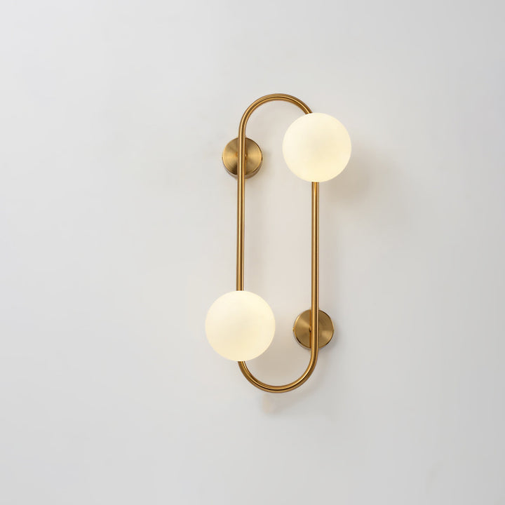 Lámpara Aplique de Pared de Hierro y Vidrio con Líneas Geométricas Minimalistas Modernas de 2/4 Luces Para Dormitorio 