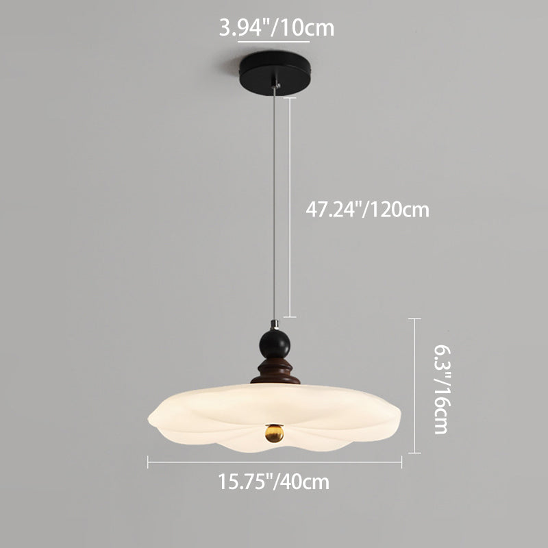 Traditionelle Vintage Blume geformte Eisen Gummibaum Kunststoff LED Pendelleuchte für das Esszimmer 