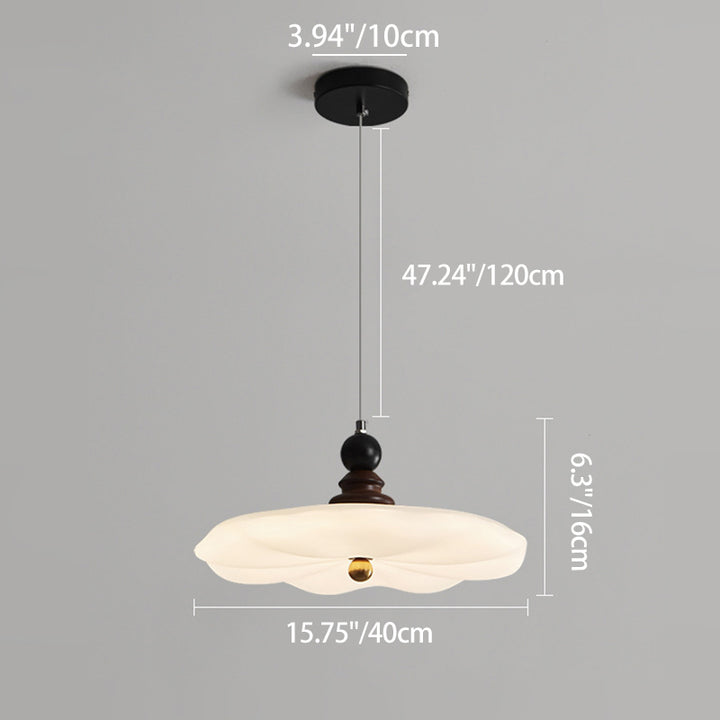 Traditionelle Vintage Blume geformte Eisen Gummibaum Kunststoff LED Pendelleuchte für das Esszimmer 