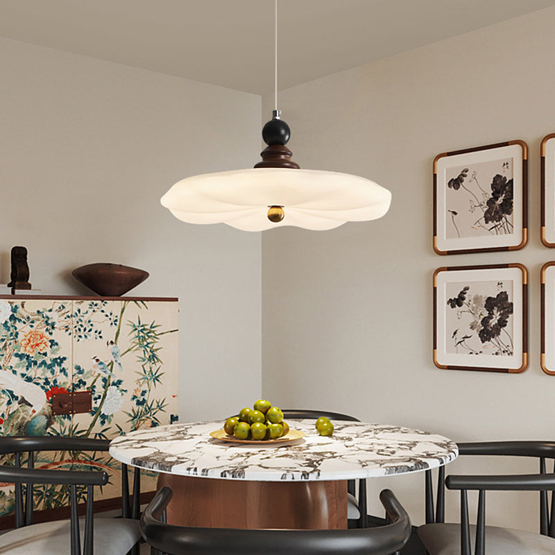 Traditionelle Vintage Blume geformte Eisen Gummibaum Kunststoff LED Pendelleuchte für das Esszimmer 