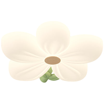 Contemporary Creative Kids Flower Shaped Iron Plastic LED Flush Mount Ceiling Light For Bedroom