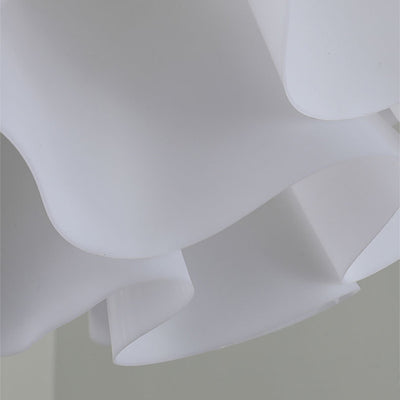 Modern Art Deco Petal Shaped Iron Acrylic 2-Light Pendant Light For Bedroom