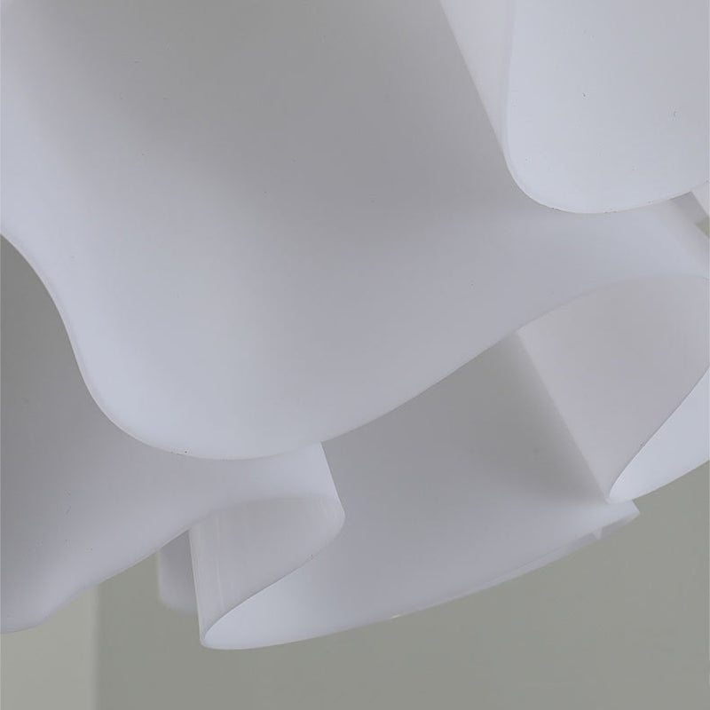 Modern Art Deco Petal Shaped Iron Acrylic 2-Light Pendant Light For Bedroom