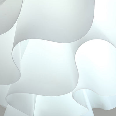 Modern Art Deco Petal Shaped Iron Acrylic 2-Light Pendant Light For Bedroom