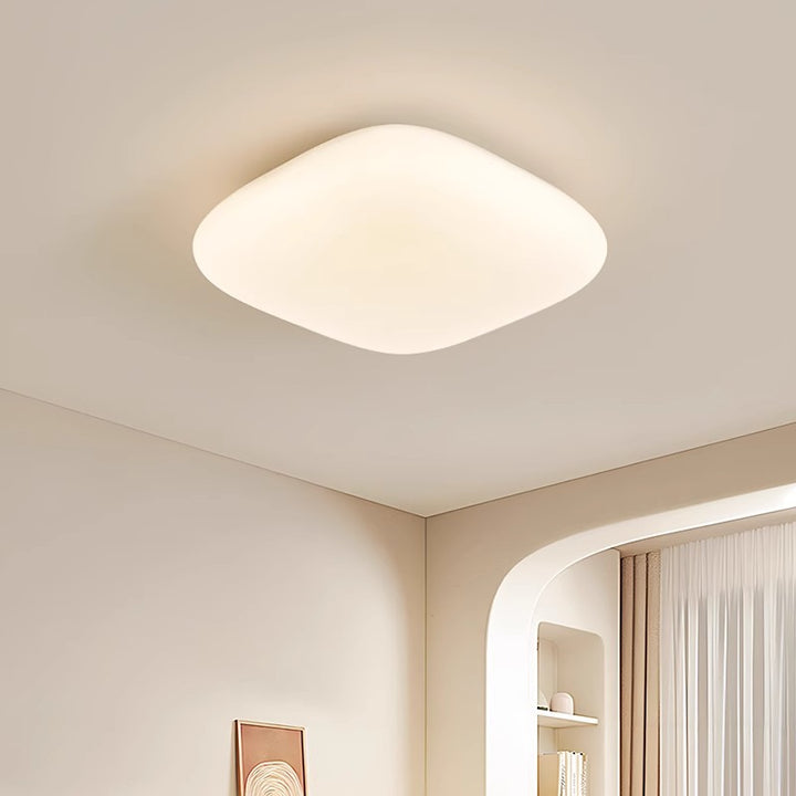 Plafonnier LED carré en fer minimaliste moderne pour chambre à coucher 